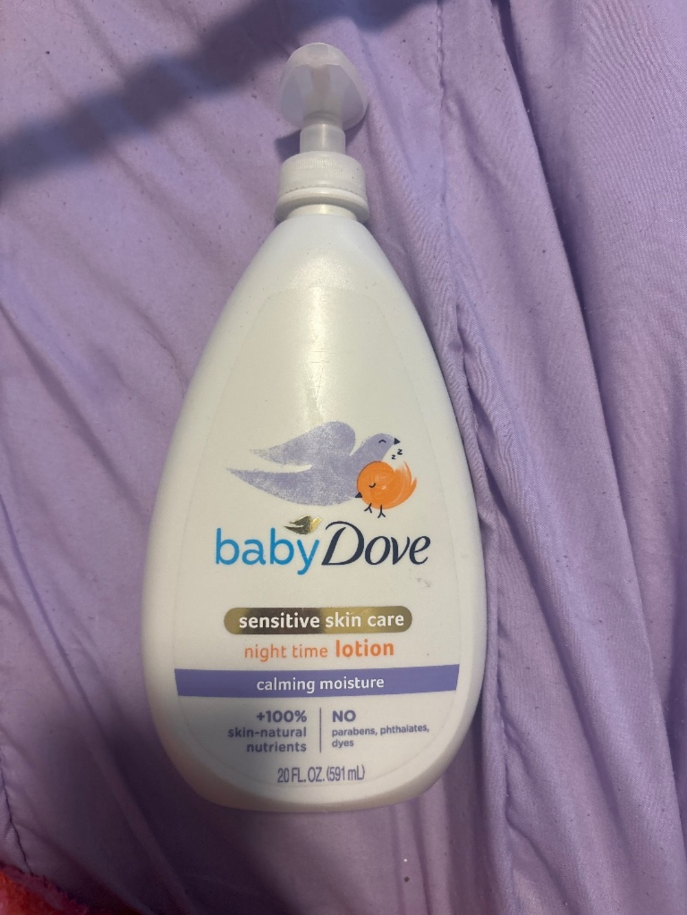 Baby dove night time lotion